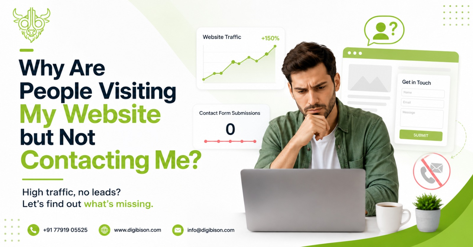 Why Are People Visiting My Website but Not Contacting Me